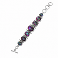 sterling silver mystic topaz bracelet