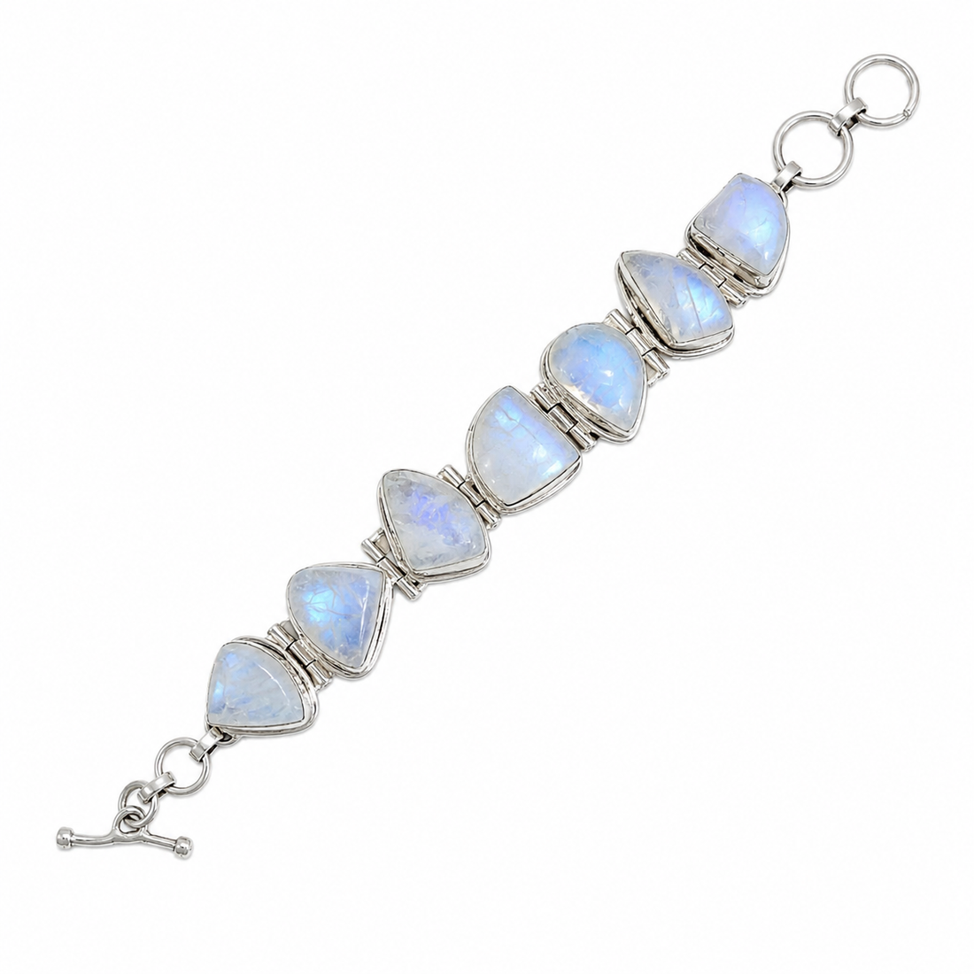 chunky rainbow moonstone bracelet