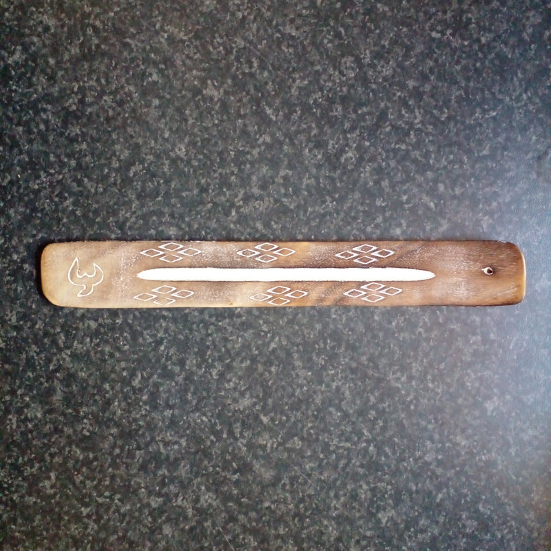 Ohm Traditional Painted Wooden Censer for Incense Sticks