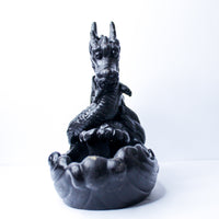 Dragon Backflow Incense Burner - intricately detailed dragon guarding incense