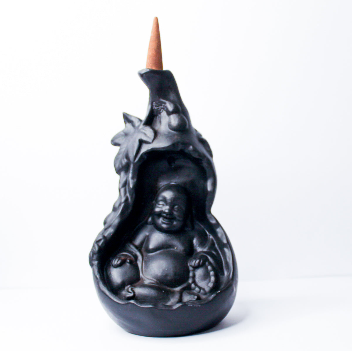 Laughing Buddha Backflow Incense Burner - Backflow Incense Holder
