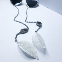 Black Silver Heart Festival Sunglasses
