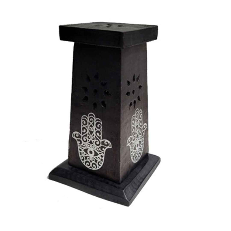 Ash Cone Tower - Hamsa Black - 13cm