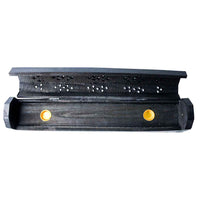 Chakra Incense Holder Black wooden ash box