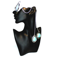 Blue Heart Festival Sunglasses - Silver