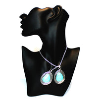 Blue Heart Festival Sunglasses - Silver