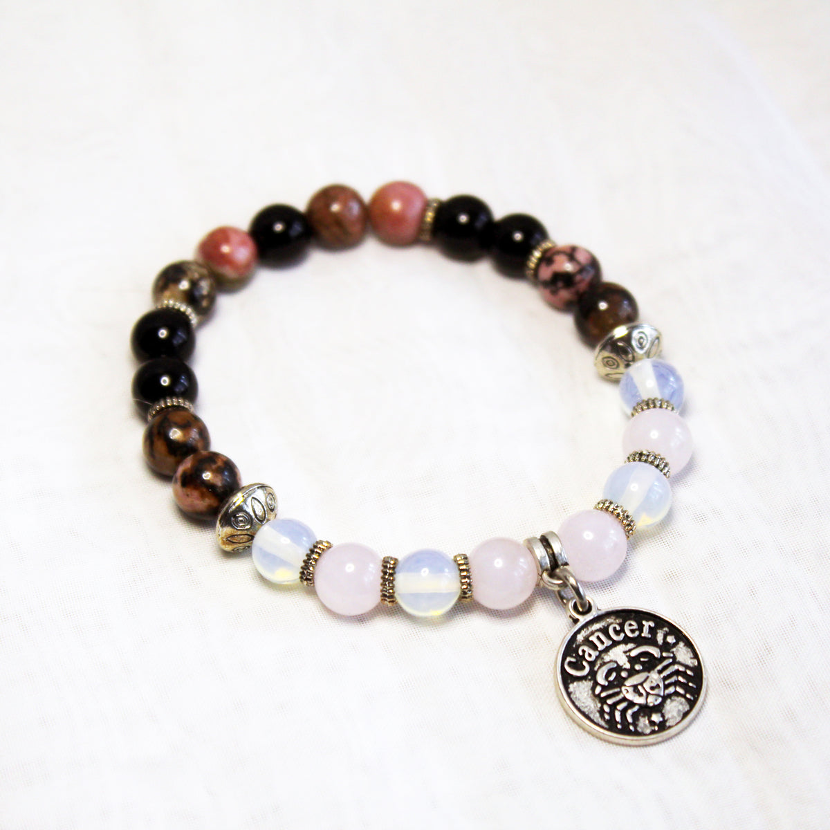 Cancer Zodiac Birthstone Bracelet
