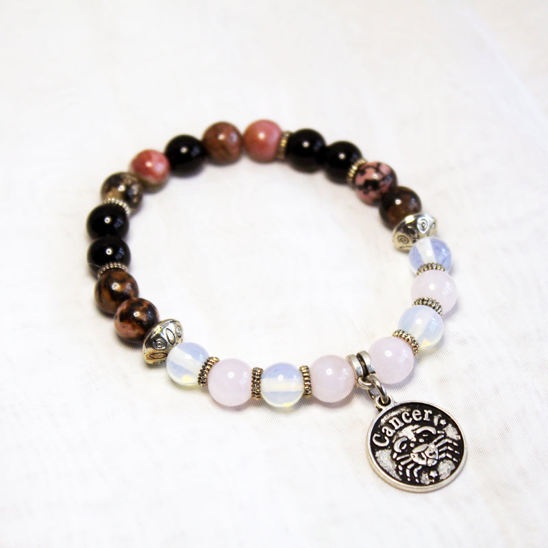 Cancer Zodiac Birthstone Bracelet