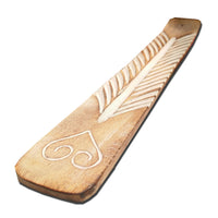 Heart Traditional Painted Wooden Censer for Incense Sticks