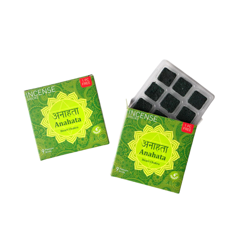 4th Chakra - Heart - Anahata Incense Bricks
