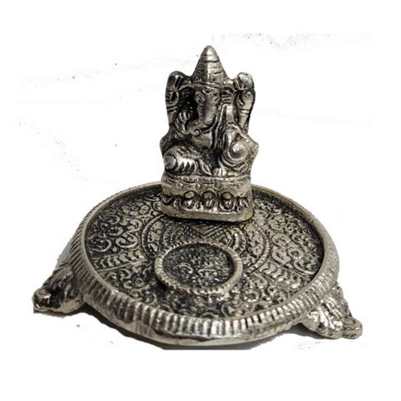 Round Metal Cone Ash Ganesha