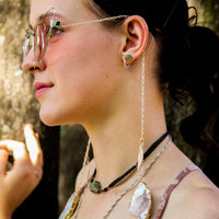 Pink Heart Festival Sunglasses - Gold