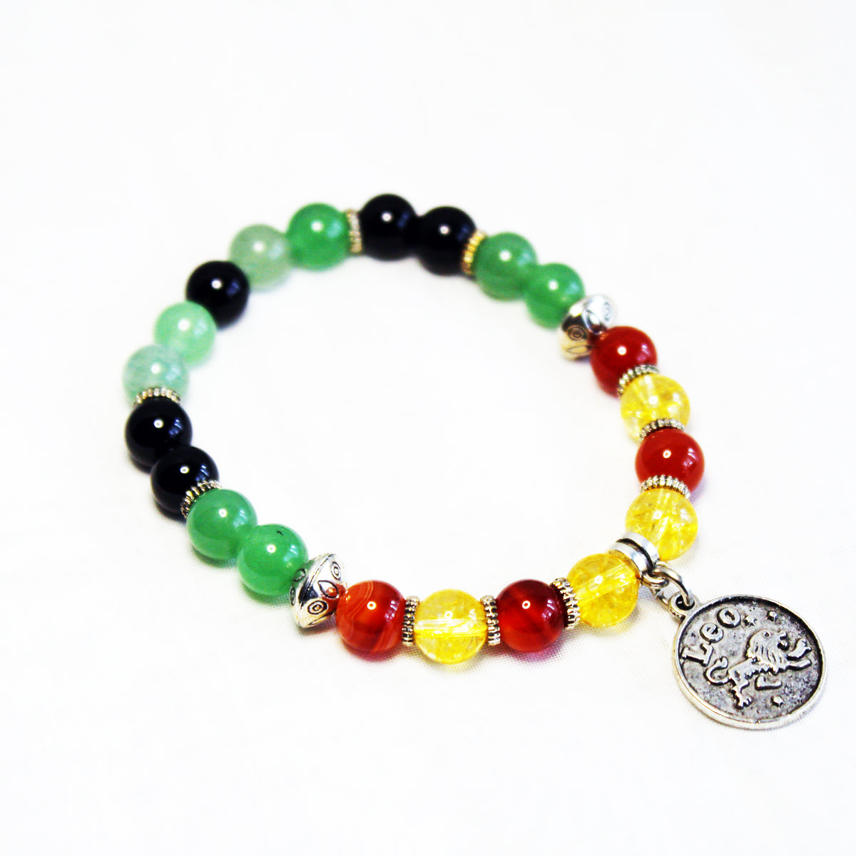 Leo Zodiac Birthstone Bracelet