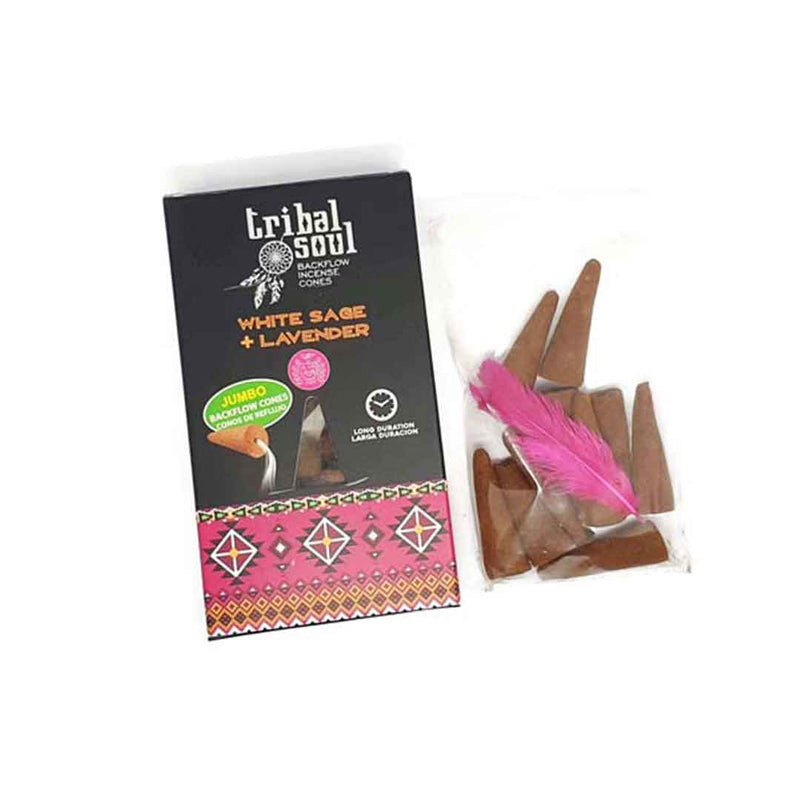 Tribal Soul White Sage & Lavender Backflow Incense Cones