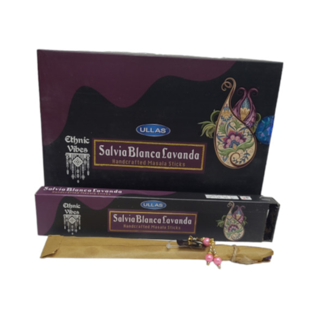 Ullas Ethinic Vibes - White Sage & Lavender Incense Sticks