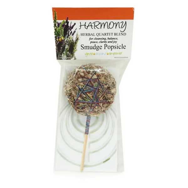 Harmony smudge popsicle with lavender, rosemary, imphepho and cedar