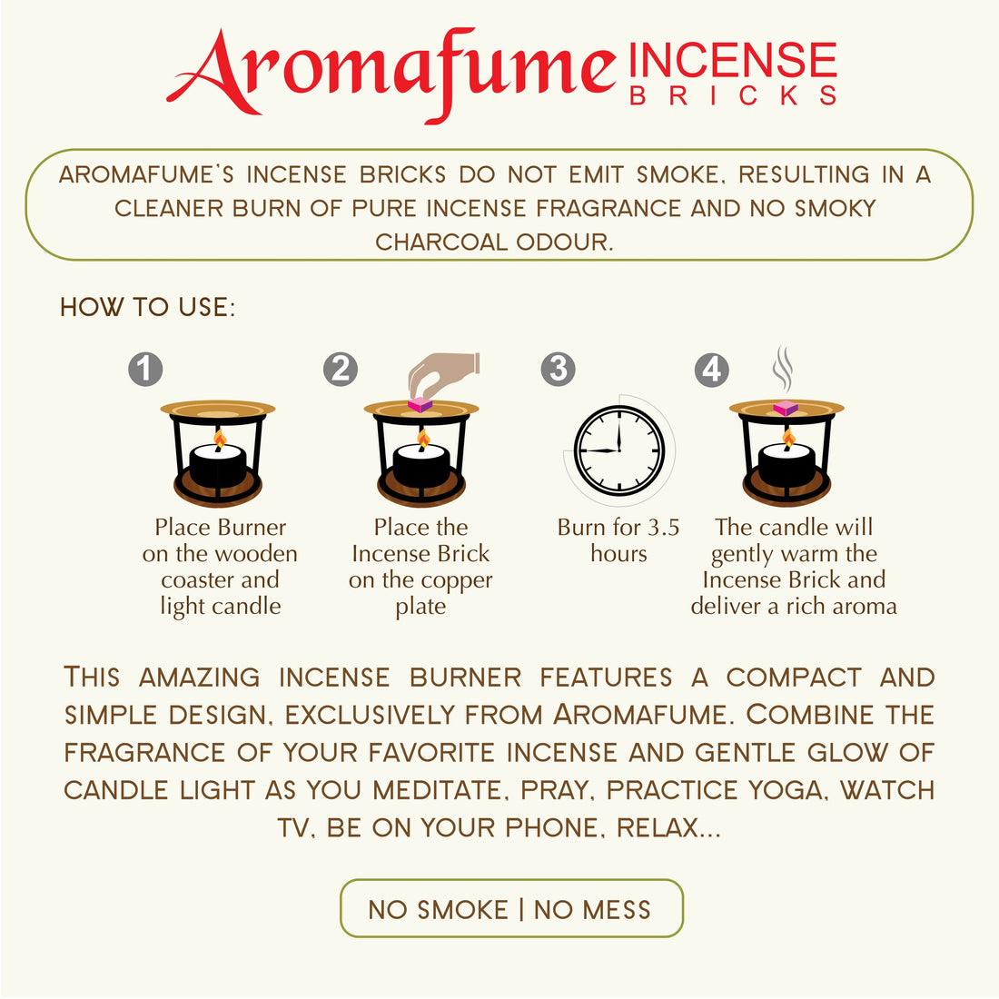 Myrrh Incense Bricks - Aromafume